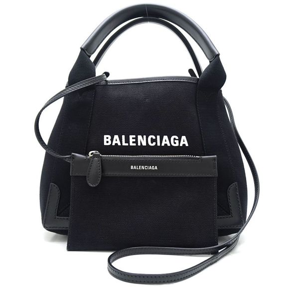 Balenciaga Navy Cabas XS 2way Bag Crossbody Black - Picture 1 of 8